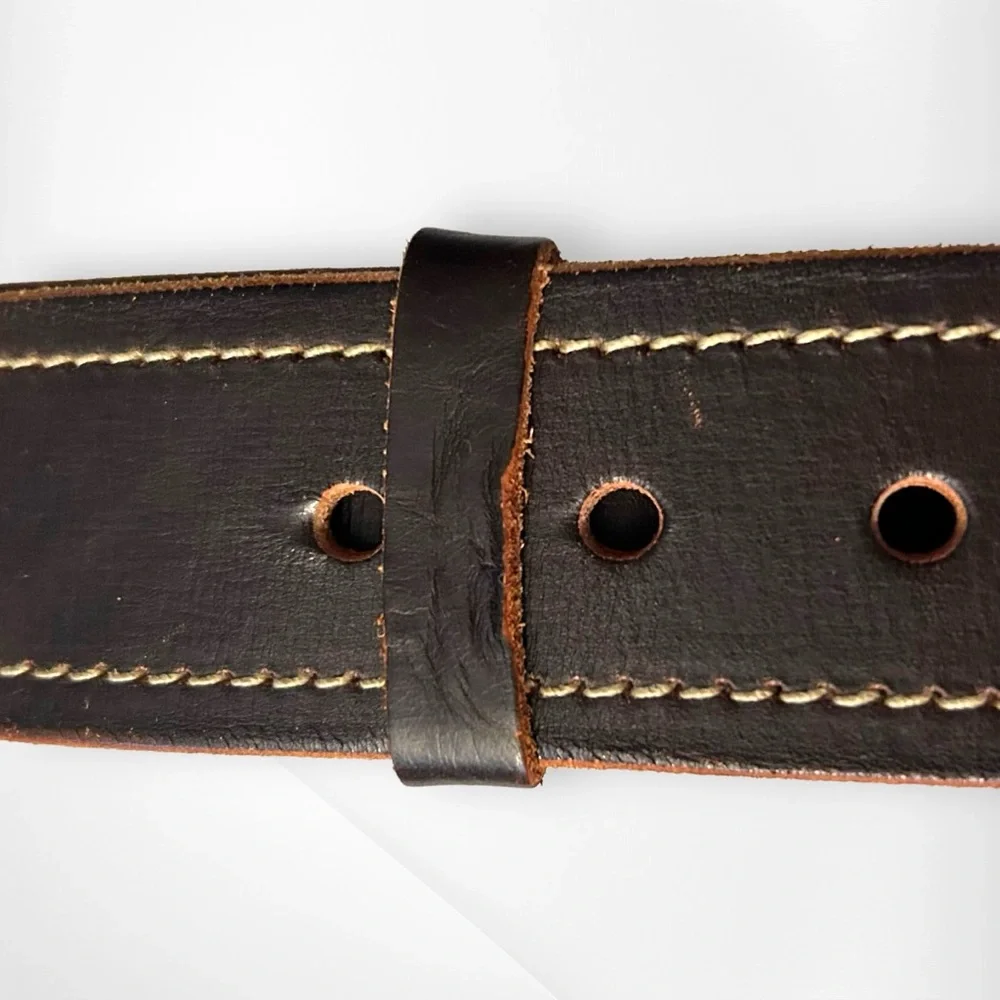 Vintage Banana Republic Belt Wide Leather XS Dark Brown - Picture 4 of 6